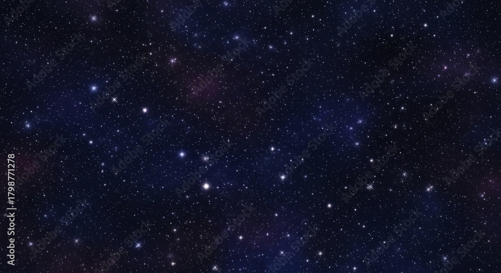 Obraz premium Deep space filled with countless stars and distant galaxies, a vast cosmic expanse