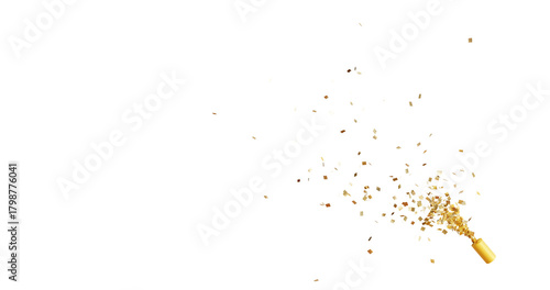 Canvas Print Confetti partical isolated background