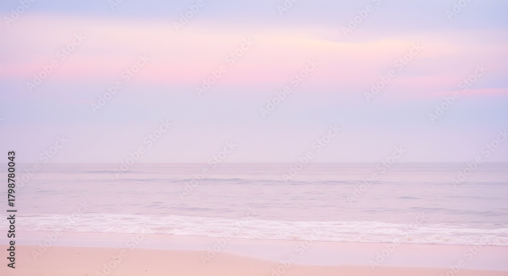 Obraz premium Pastel beach scene
