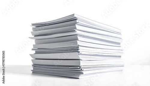 Towering stack of paper, representing workload and bureaucratic overload