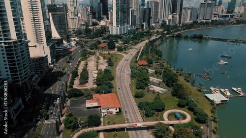 Discover the stunning drone views of cinta costera in panama city