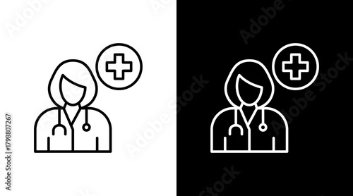 Doctor White Icon Set Design