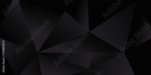 Dark Black vector abstract mosaic pattern. A sample with polygonal shapes. A completely new template for your business design.