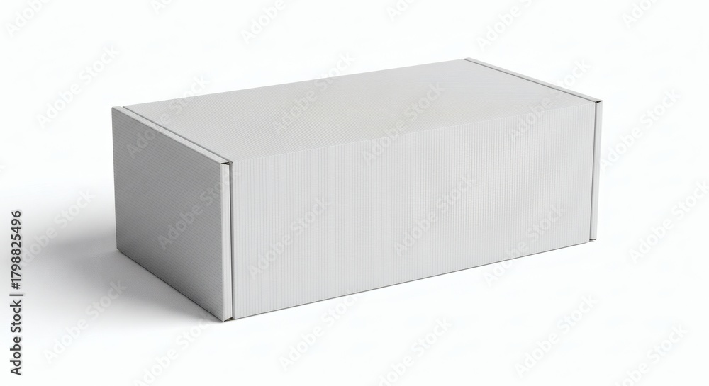 Naklejka premium Blank White Cardboard Packaging Mockup for Product Presentation and Branding - Package Design