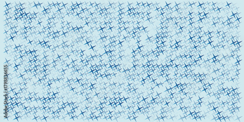 Geometric seamless pattern. Design for fabric, cloth, eps, blue color theme