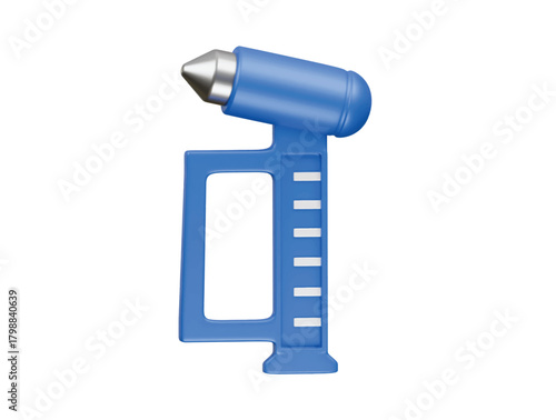 emergency hammer icon 3d illustration render