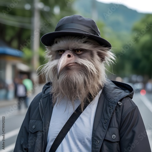 old man with a dog