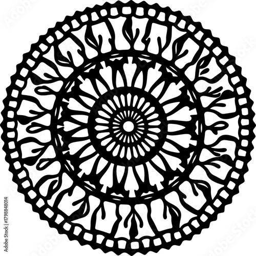 Ornate Floral Mandala Pattern
