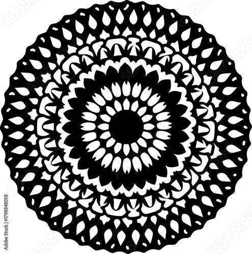 Ornate Floral Mandala Pattern