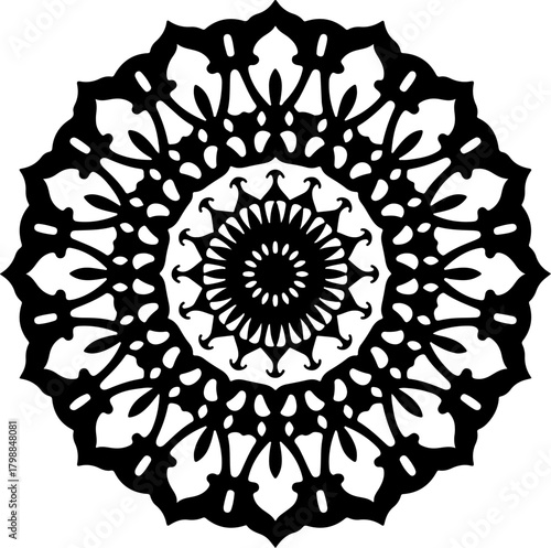 Ornate Floral Mandala Pattern
