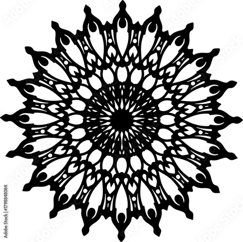 Ornate Floral Mandala Pattern