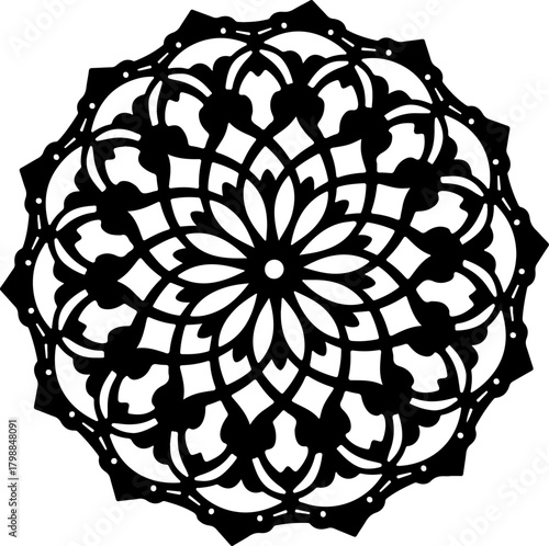 Ornate Floral Mandala Pattern