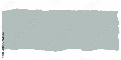 Torn paper texture with rough edges and subtle speckles in a muted blue gray color