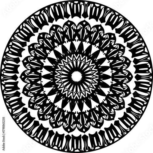 Intricate Ornamental Mandala Pattern