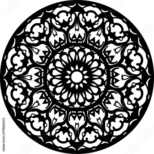Intricate Ornamental Mandala Pattern