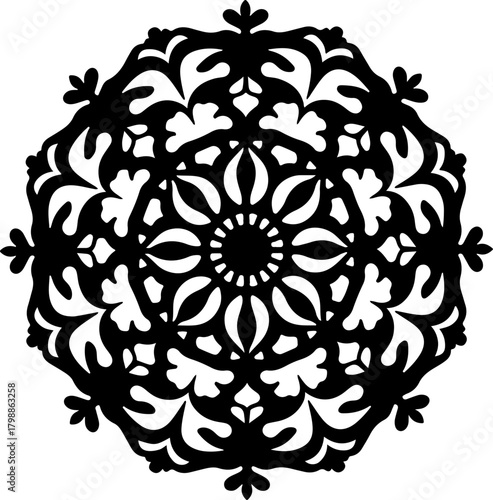 Intricate Ornamental Mandala Pattern