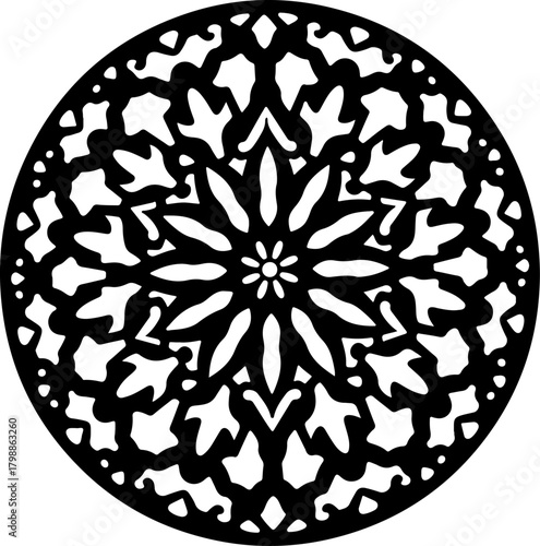 Intricate Ornamental Mandala Pattern