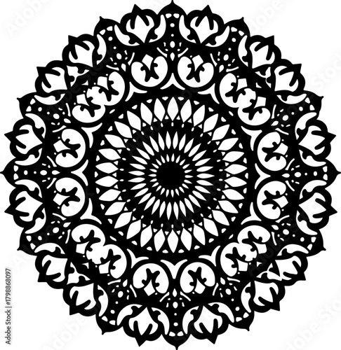 Elegant Floral Mandala Pattern