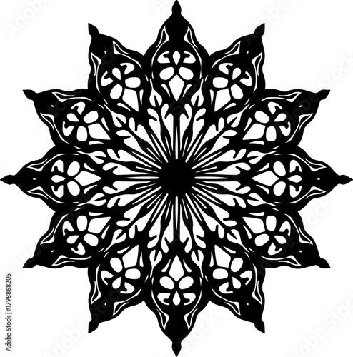 Elegant Floral Mandala Pattern