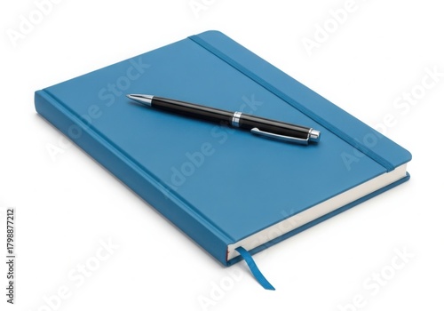 Wallpaper Mural Blue notebook and pen ready for writing Torontodigital.ca