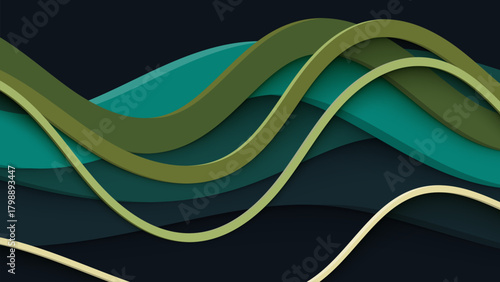 Abstract colorful wave background with flowing lines and vibrant motion art