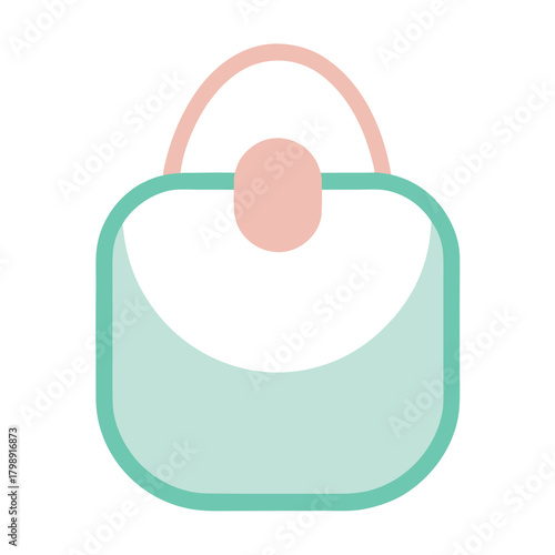 Minimalist baby bag vector illustration soft (1).