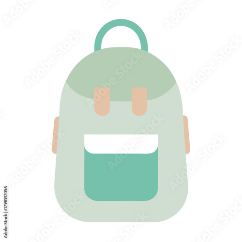 Scandinavian baby school bag simple shapes beige (1).