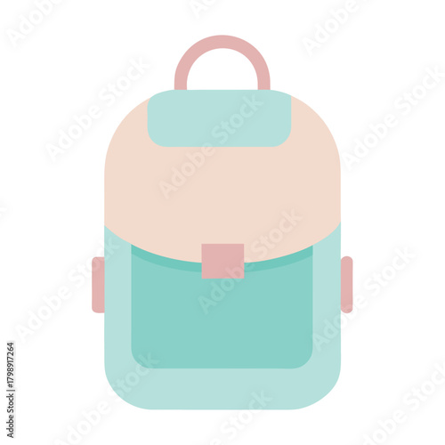 Ultra minimal round baby school bag muted tones (1).