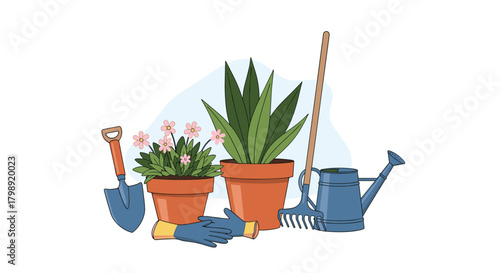 Essential gardening tools for nurturing your beloved plants and fostering a thriving garden space.