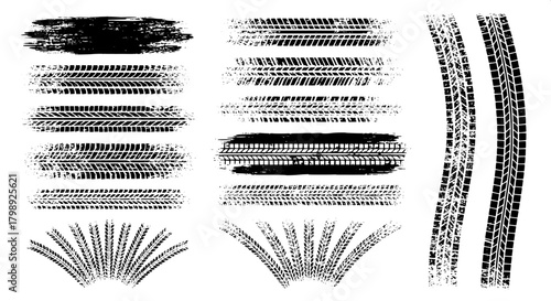 Futuristic Tech Graphics Set Icons, Symbols, and Network Elements