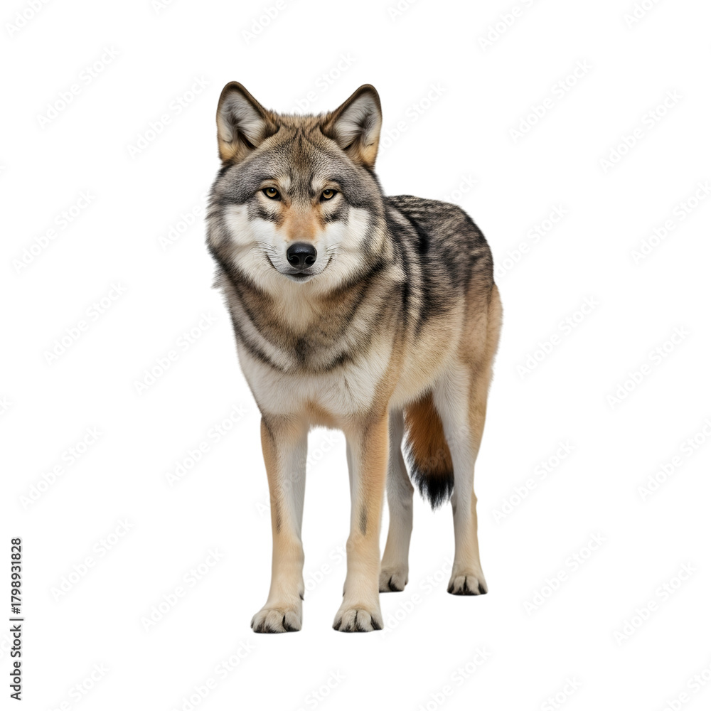 Fototapeta premium wolf isolated on white background