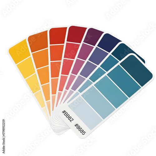 color palette guide on white background