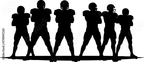 Dynamic Football Runner Silhouette Art