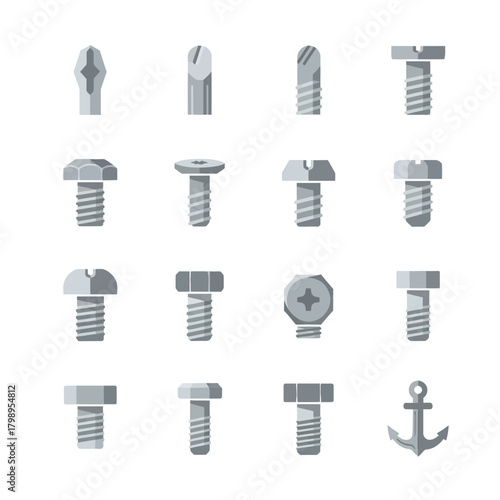 Screwdriver Bit Set with Multiple Shapes and Precision Tips