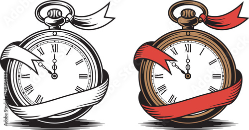 Classic Clock Countdown 2026 Illustration