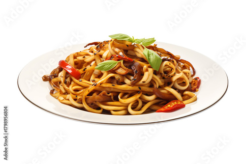  Bami Fried on a plate