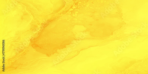 Abstract yellow polished stone luxury marble ocean sea sky watercolor background, marble texture, watercolor Fluid art abstract yellow marble texture background with golden yellow lines or veins.