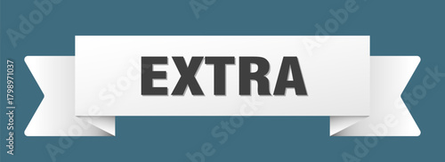 extra ribbon isolated on transparent background. extra ribbon