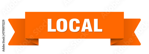 local ribbon isolated on transparent background. local ribbon