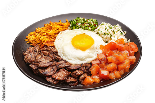 Bandeja Paisa on a plate