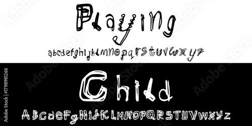 font lettering vector