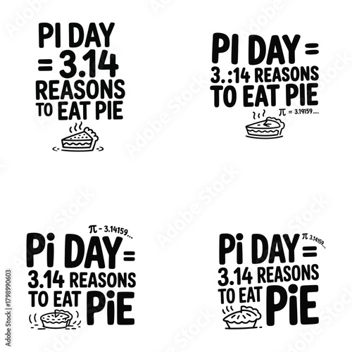 Pi Day 3.14 Reasons To Eat Pie Four Variations Keywords: pi day, 3.14, reasons, eat, pie, math