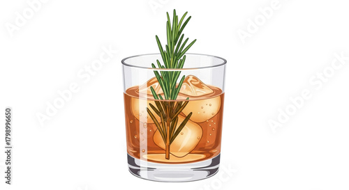 Cocktail with star anise