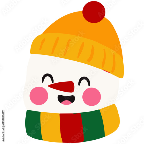 merry christmass, christmass characters for decoration of xmas holidays, collection of christmas icons, happy new year. Vector illustration