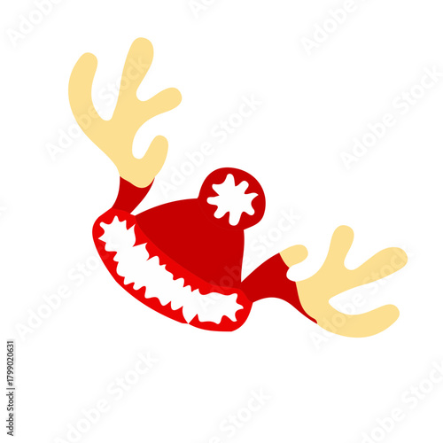 merry christmass, christmass characters for decoration of xmas holidays, collection of christmas icons, happy new year. Vector illustration