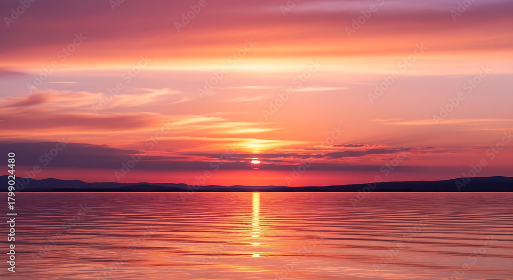 Obraz premium sunset on the sea