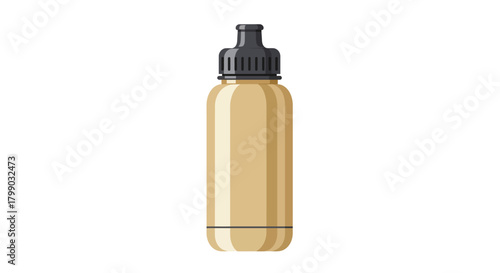Cosmetic Foundation Bottle Isolated on White Background Skincare Beauty Product american football