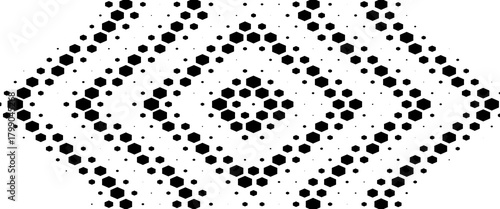 Moire Stippled Halftone Background - Grunge Vector Op Art