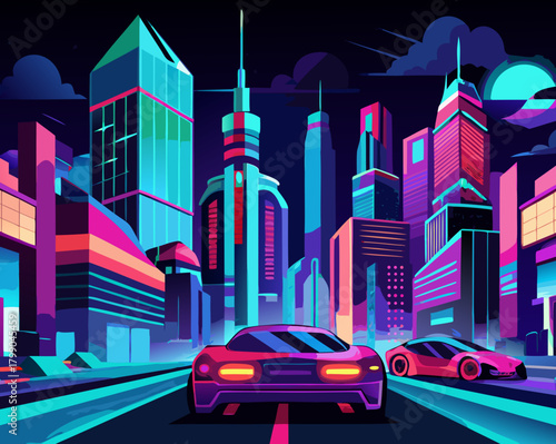 Neon City Drive (Synthwave Aesthetic)