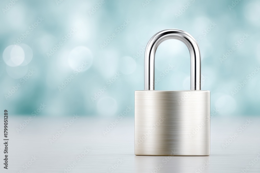 Fototapeta premium Cybersecurity interface with digital padlock and code matrix background, Canon EOS R5 --ar 3:2 --profile sjdv69f --stylize 750 --v 7 Job ID: d1535c40-be0d-49ac-9cf2-8963e52861ff